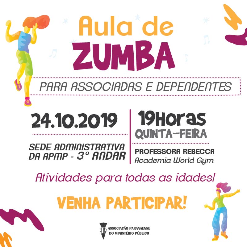 Ainda há vagas: venha participar das aulas de Zumba