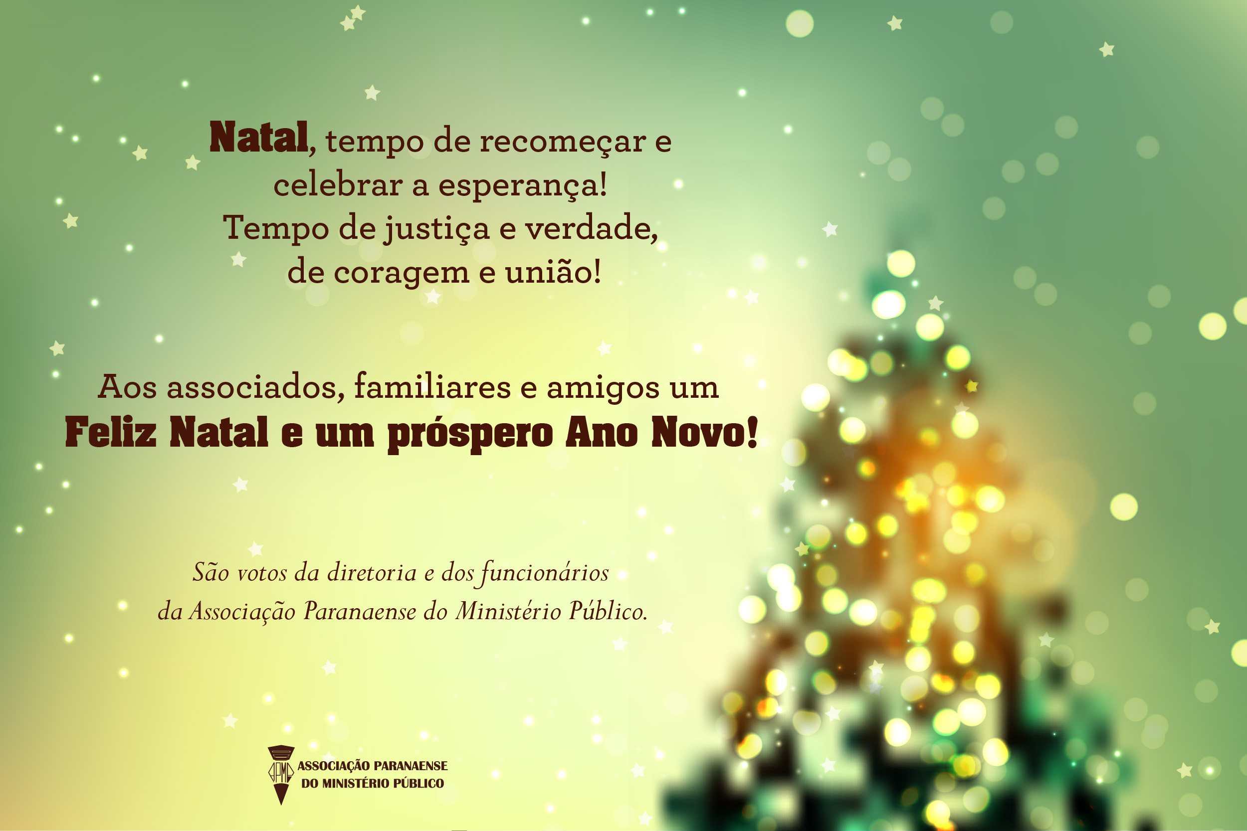 Mensagem de Natal e Ano Novo APMP - Notícias - APMP